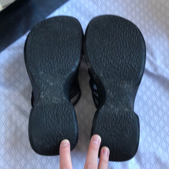 Vintage Y2K Black Platform Sandals - Picture 5 of 5